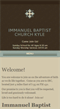 Mobile Screenshot of immanuelbaptistkyle.net